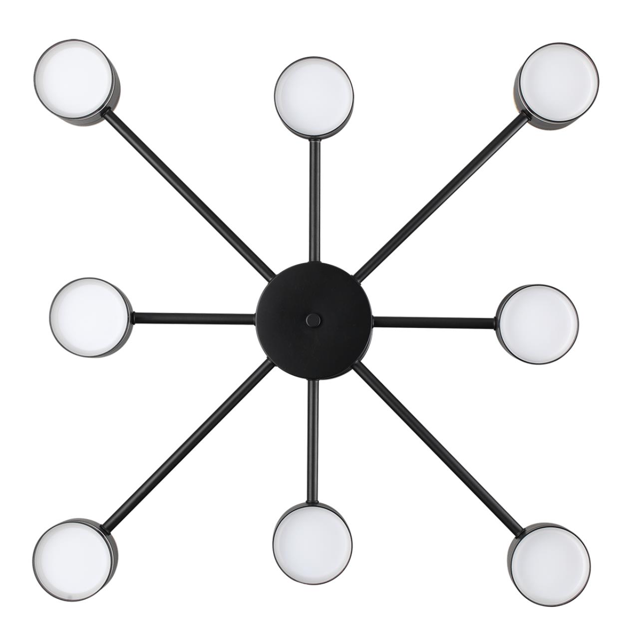 8234/8C COMFI LN25 000 черный, металл/акрил Люстра потолочная LED GX53 8*10W + LED-проектор 4*5W 2700К 220V VIRSAVA — изображение 7