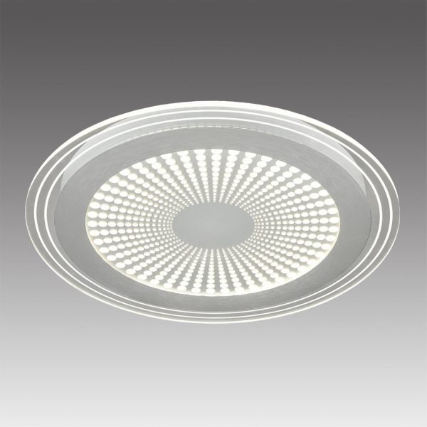 7739/80L MITRA LED SN 071 Светильник металл/акрил/белый/серебряный/прозрачный LED 80Вт 3000-6000К D480 IP20 пульт ДУ PROMISE — изображение 6