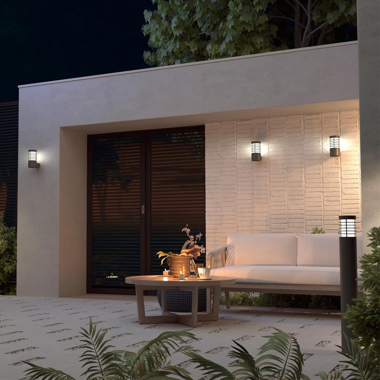 370950 STREET NT23 353 темно-серый Светильник ландшафтный IP54 E27 15W 220-240V COVER — изображение 3