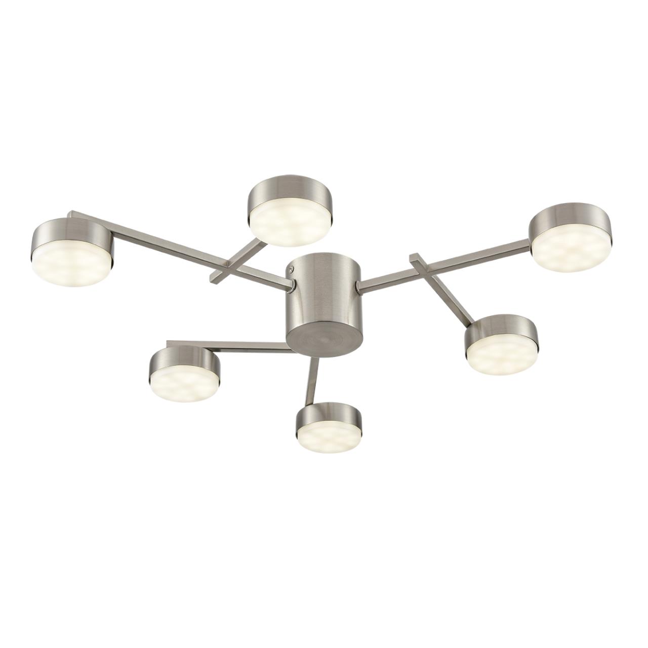 8115/6C COMFI LN25 206 никель, металл Люстра потолочная LED GX53 6*7W 220V DABRA — изображение 3