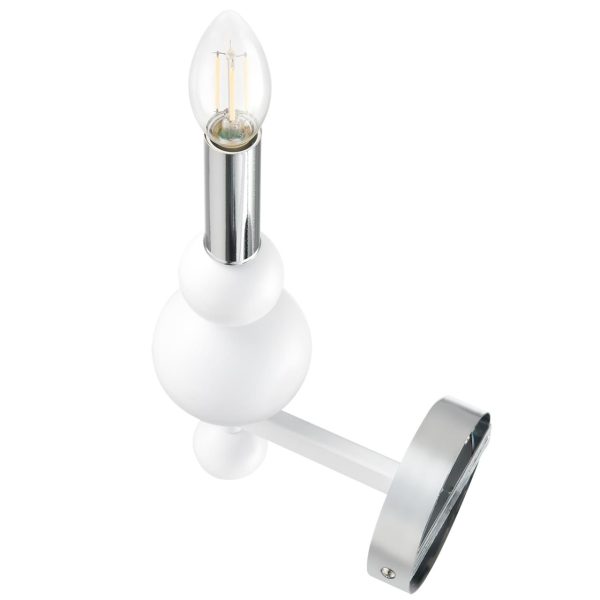 8260/1W MODERNI LN26 белый/хром, металл Бра E14 1*40W 220V NANA — изображение 4