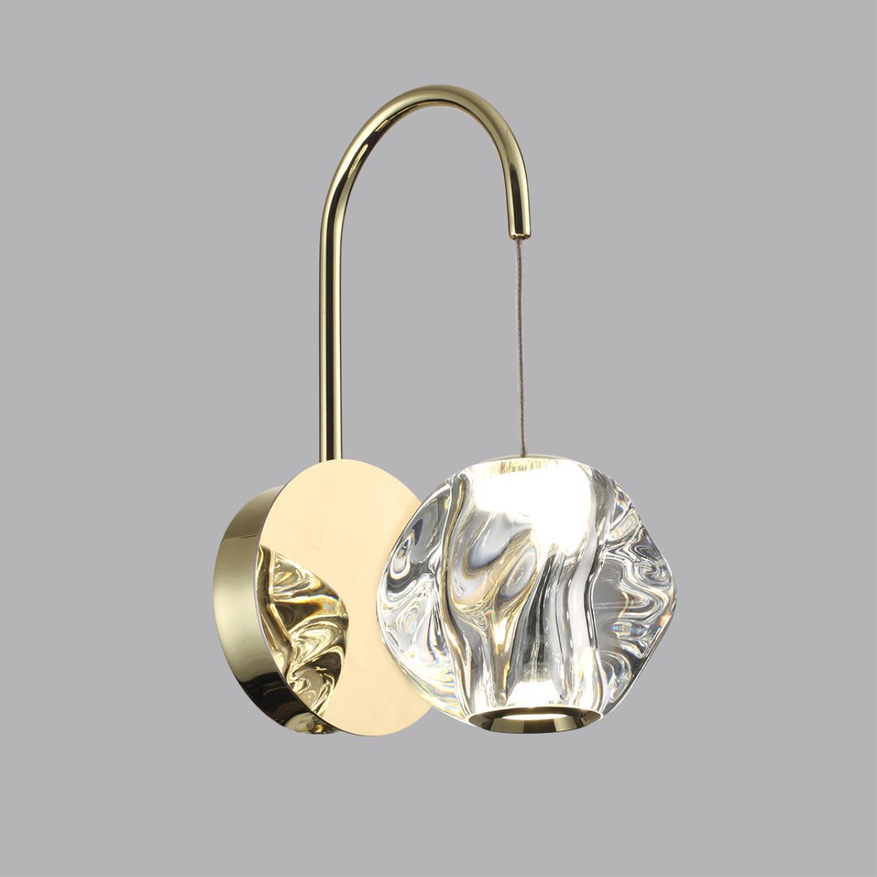 5085/5WL L-VISION ODL25 555 золото/прозрачный/металл/акрил Бра LED 5W 4000K 240Лм JEMSTONE — изображение 5