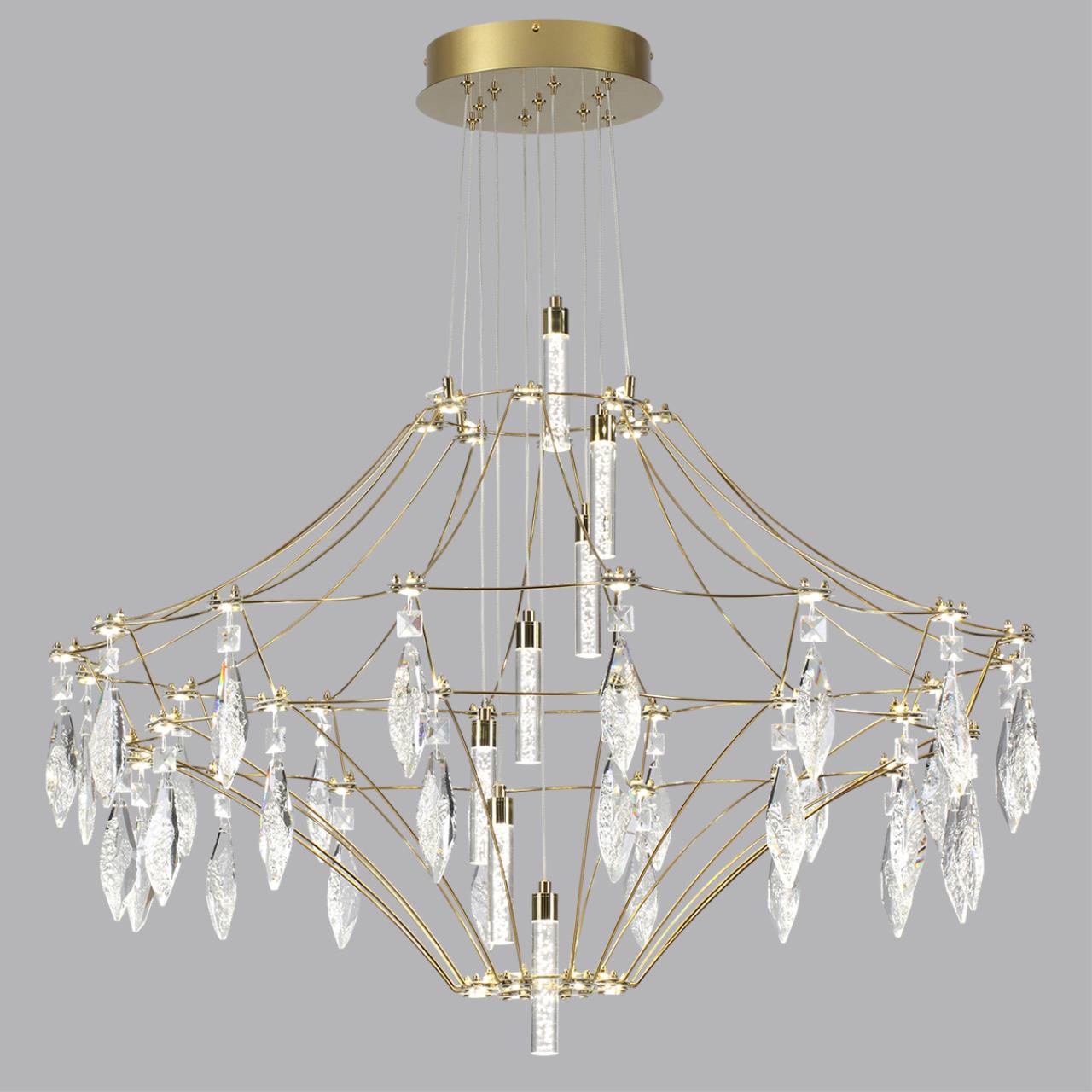 7000/51CL CLASSIC ODL_EX25 83 Потолочный светильник металл/хрусталь/нерж сталь IP20 LED 51W 4000K 220-240V FLAMENCO — изображение 6