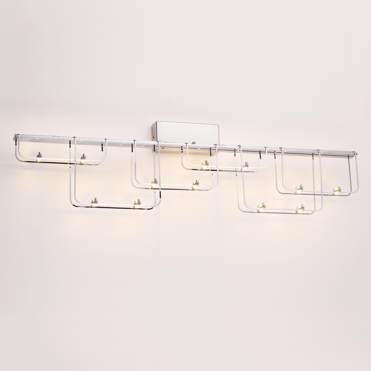 7059/12WL HIGHTECH ODL26 Настенный светильник  нерж/сталь хром IP20 LED 12W 1080Лм 3000K 220V ZAHA — изображение 4