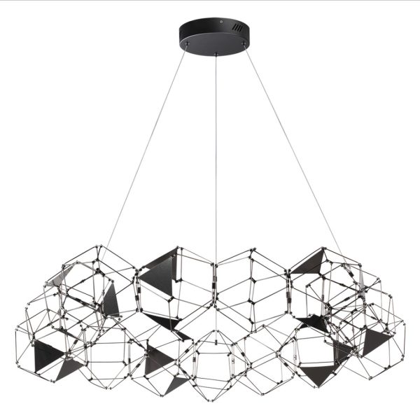 5087/68L L-VISION ODL25 505 черный хром/металл Люстра LED 68W 4000K 3740Лм TRELLIS