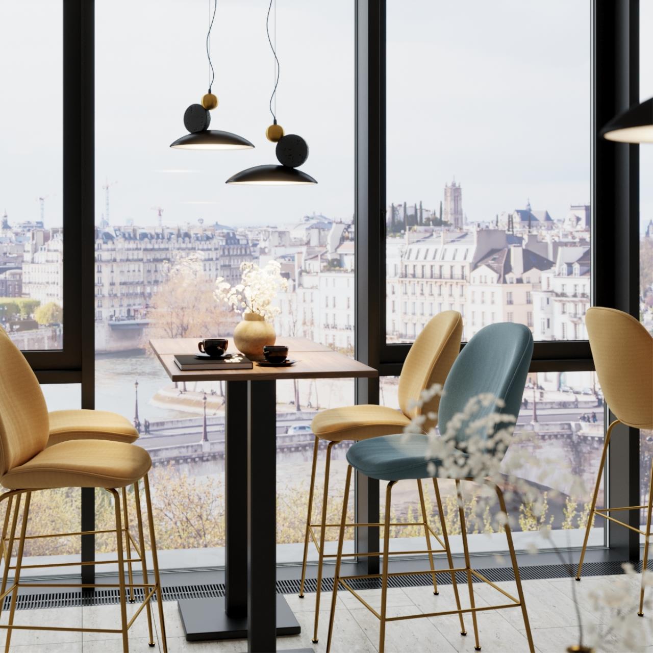 6626/20L HIGHTECH ODL24 227 черн/золотой/металл/травертин/акрил Подвесной светильник IP20 LED 24W 3000K 220V TRAVERTINO — изображение 5