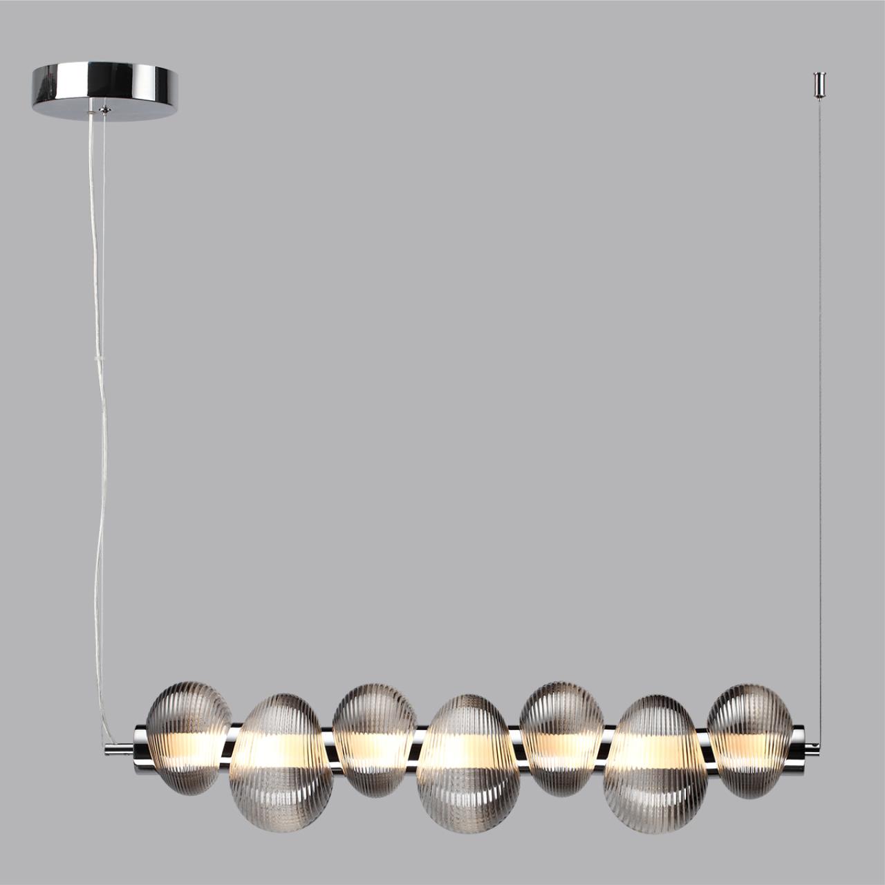 5096/24L L-VISION ODL25 419 хром/дымчатый градиент/металл/стекло Подвес линейный LED 24W 4000K 1948Лм BRUCO — изображение 5