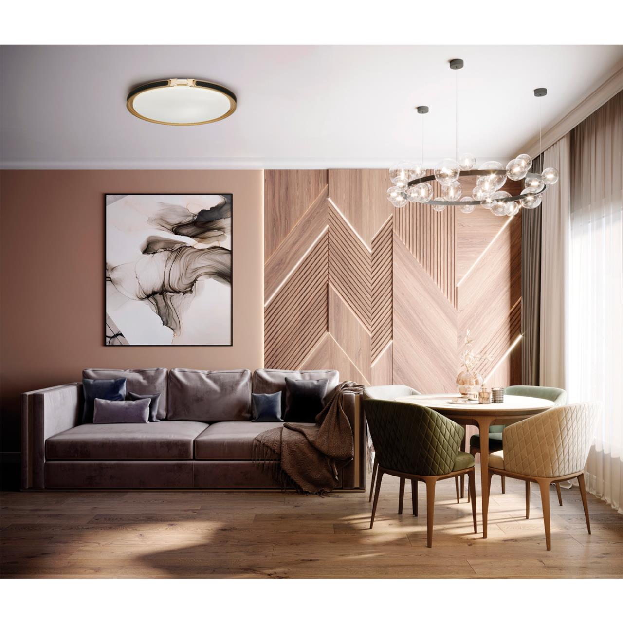 7667/EL COLOR SN 132 Светильник пластик/черн/золот LED 70Вт 3000-6000К D505 IP43 пульт ДУ FAVEMO BLACK — изображение 7