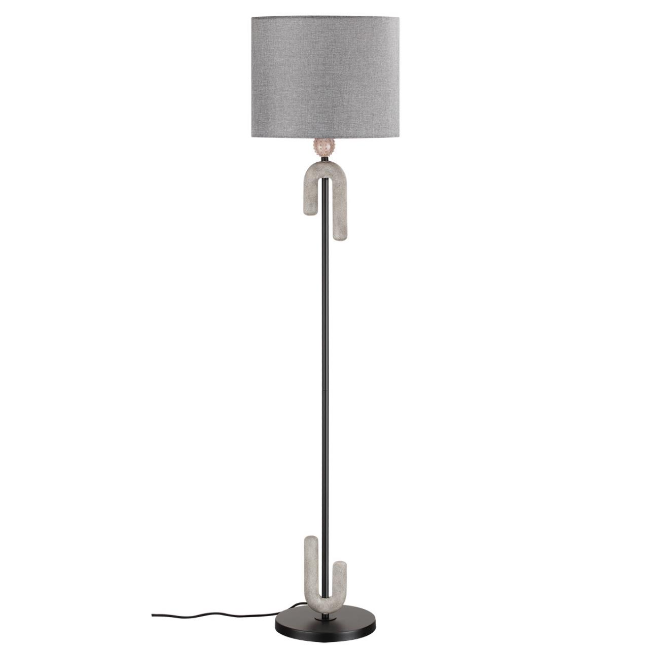 5410/1FA MODERN ODL_EX24 169 черный матовый/серый /металл/полирезин/ткань Торшер E27 1*60W BAGEL