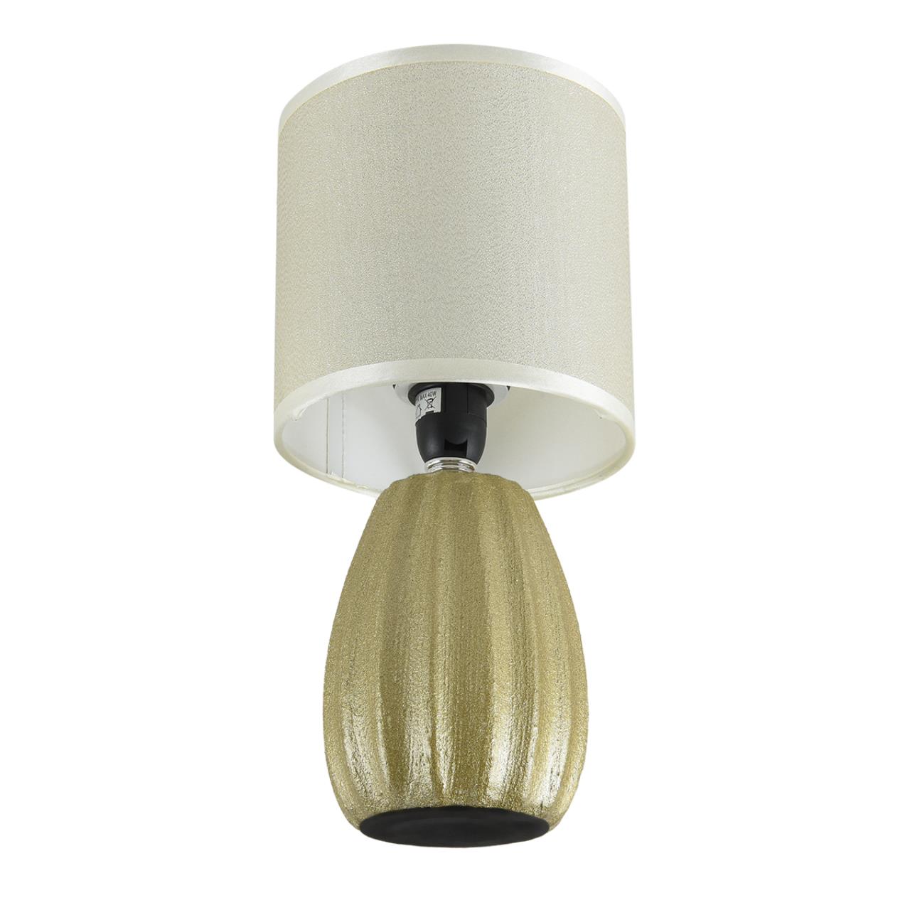 8173/1T COUNTY LN25 000 золото, керамика/текстиль Настольная лампа E14 1*40W 220V EVANA — изображение 4