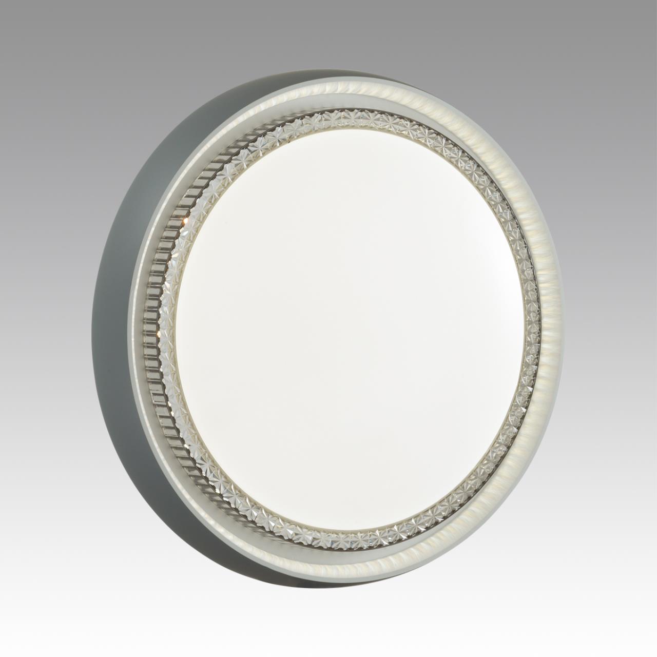 7644/EL PALE SN 186 Светильник пластик/белый/серый LED 70Вт 3000-6000К D520 IP43 пульт ДУ RAHIG — изображение 6