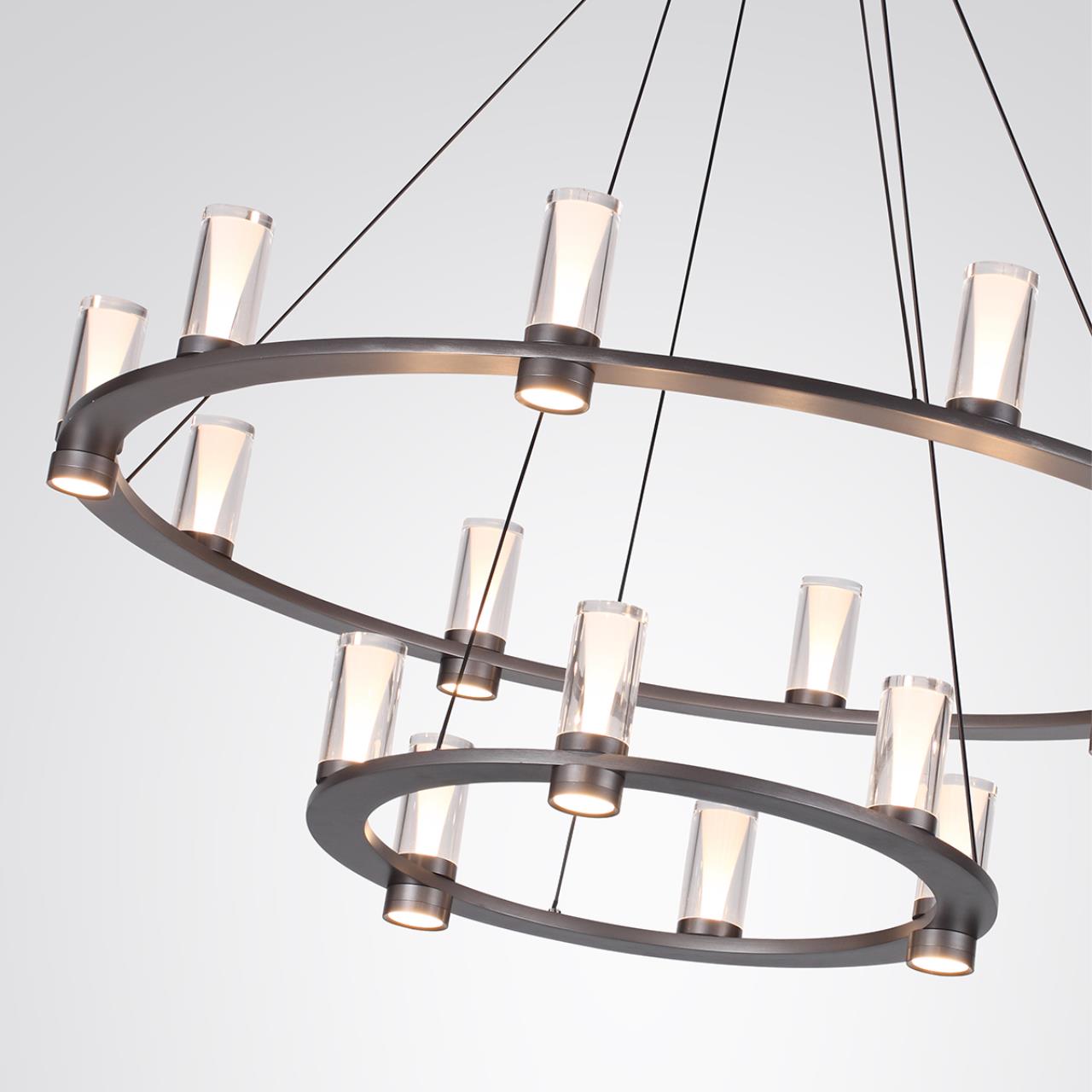 7143/110L HIGHTECH ODL26 Подвесной светильник черный gun powder/акрилл/металл IP20 LED 93W 5960Лм 3000K 220V DEFANCE — изображение 3