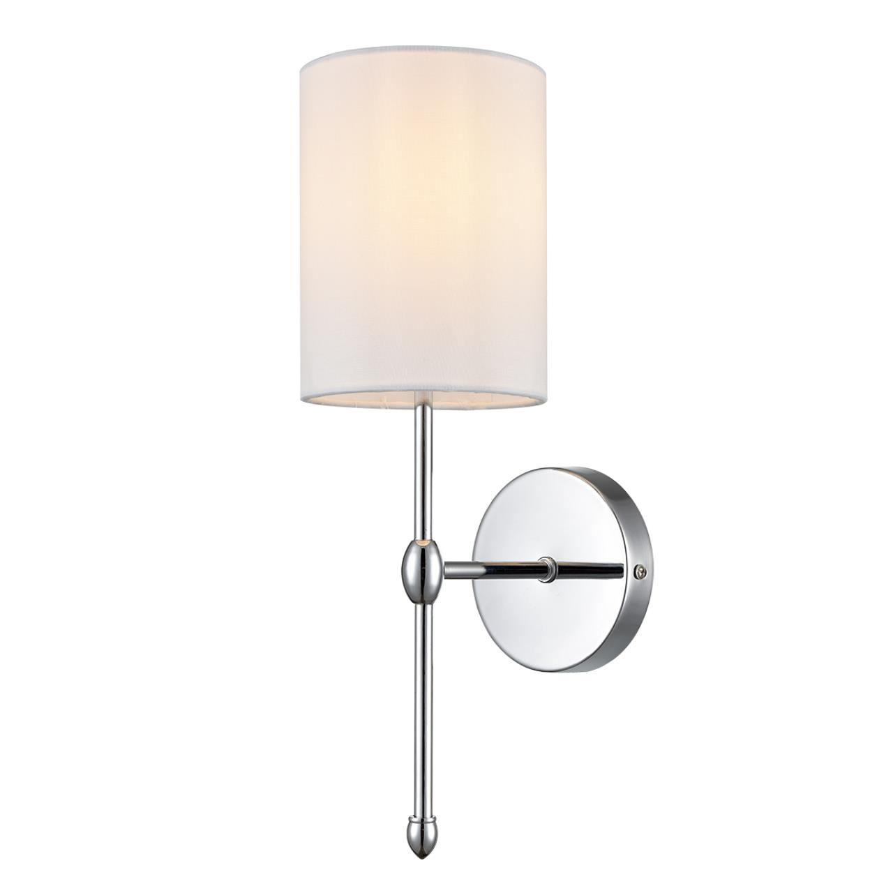 6589/1W CLASSI LN25 60 хром/белый, металл/текстиль Бра E14 1*40W 220V LATTI — изображение 3