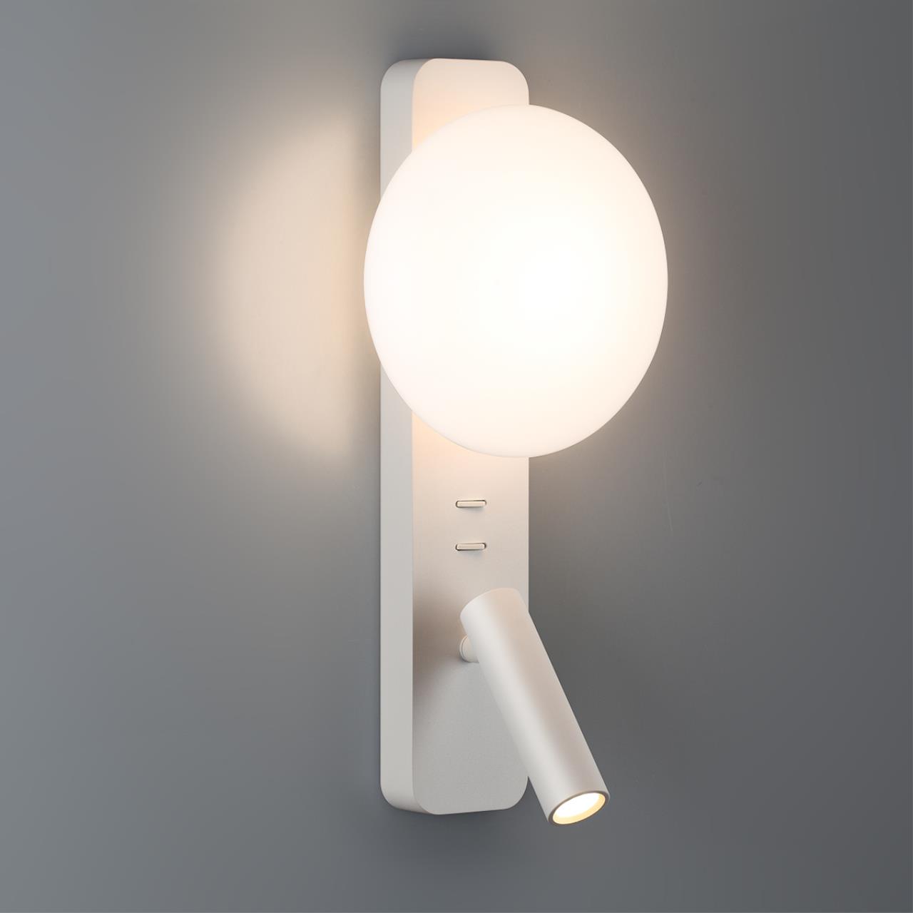 7049/5WL HIGHTECH ODL25 409 металл/акрил белый Настенный светильник IP20 LED 1*5W + 1*3W ALBERGO — изображение 6