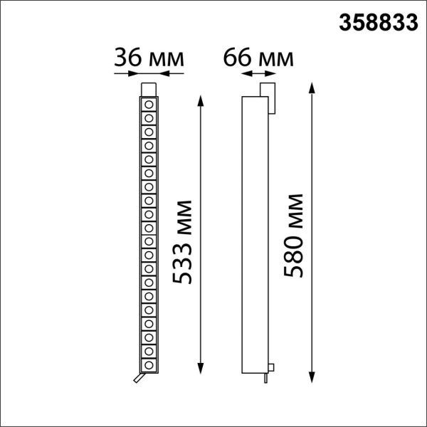 358833 PORT NT22 228 черный Светильник трековый однофазный трехжильный IP20 LED 4000K 30W 220V ITER — изображение 3