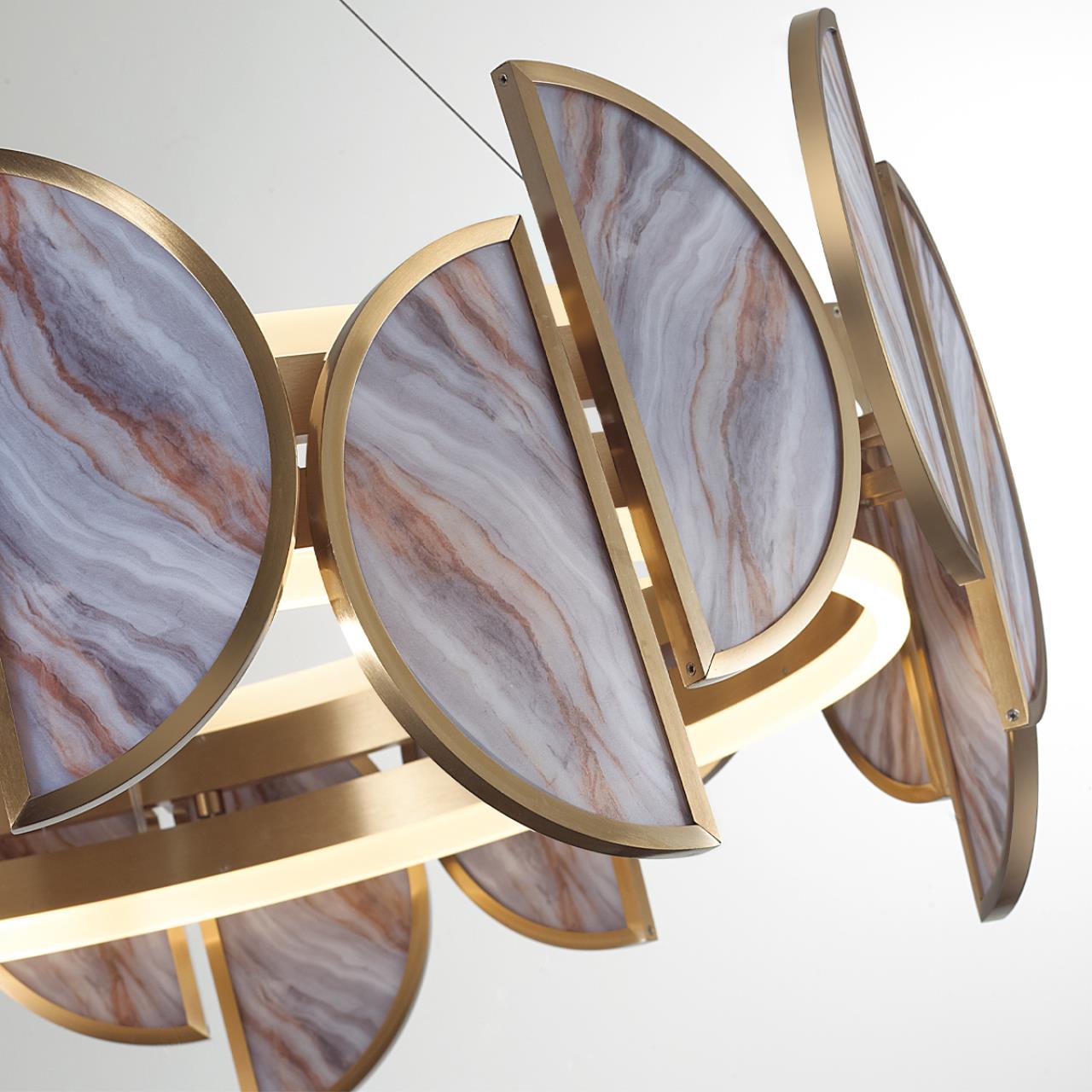 5448/40L L-VISION ODL_EX25 119 Люстра бронзовый/металл/акрил/искусственный мрамор IP20 LED 40W 3000K 220V TOSCANA — изображение 3