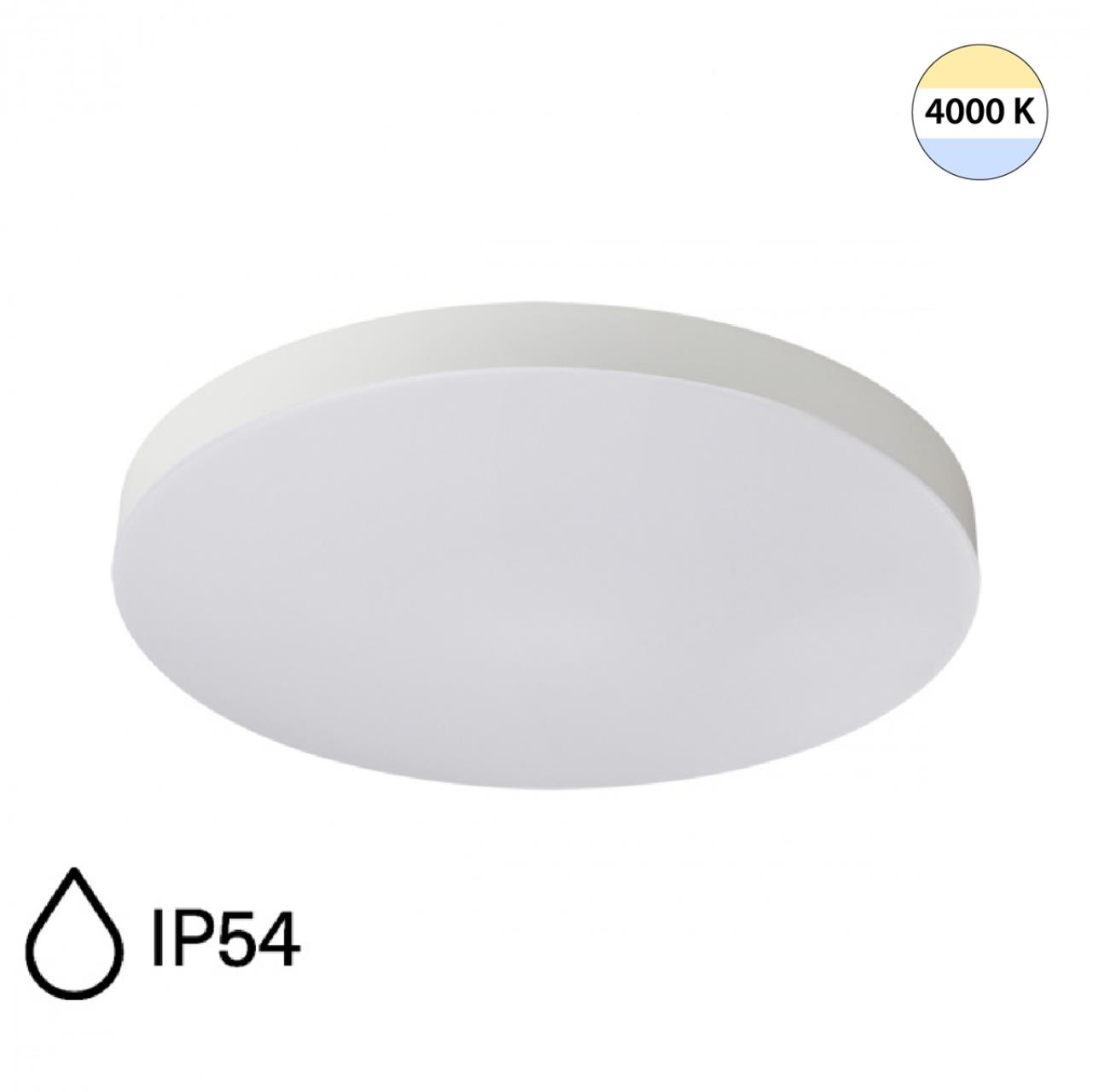 7759/24L MITRA LED SN 107 Светильник пластик/белый LED 24Вт 4000K D300 IP54 GAMMA