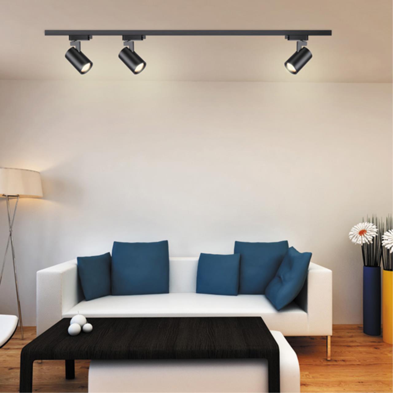 370647 PORT NT19 249 черный Светильник трековый однофазный трехжильный IP20 GU10 50W 220V GUSTO — изображение 3