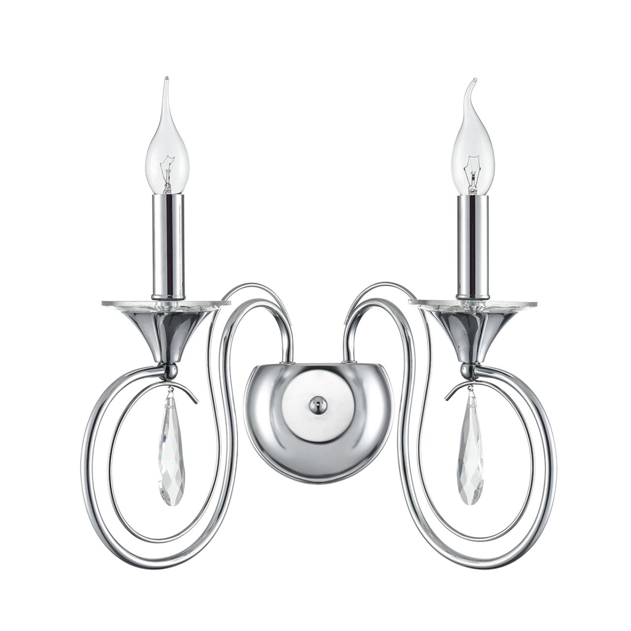 8032/2W CLASSI LN26 металл/хрусталь, хром/прозрачный Бра E14 2*40W 220V LAOKA