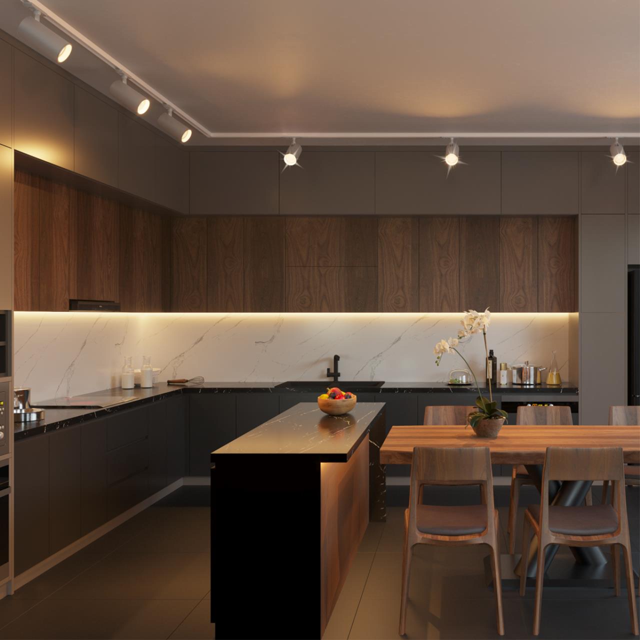 359147 PORT NT23 200 белый Светильник трековый однофазный двухжильный IP20 LED 15W 220V 3000К 1440Лм SELENE — изображение 5