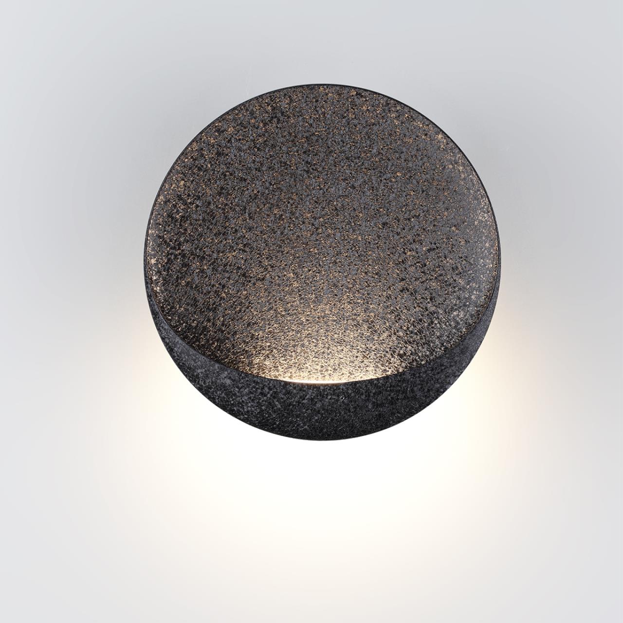 7003/7WL HIGHTECH ODL25 253 Настенный светильник черный ice crack/акрил IP44 LED 7W 231Лм 3000K CRI > 90 VELA — изображение 4