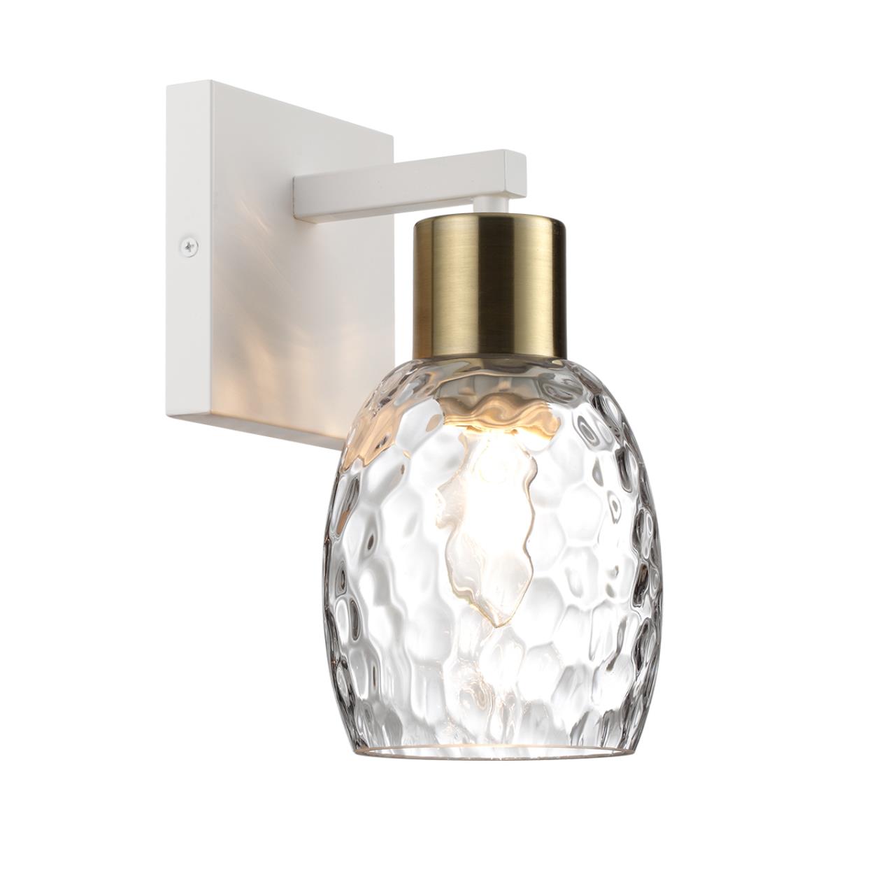 6583/1W MODERNI LN25 140 белый, золотой/прозрачный/металл/стекло Бра E27 1*40W 220V ICE — изображение 3