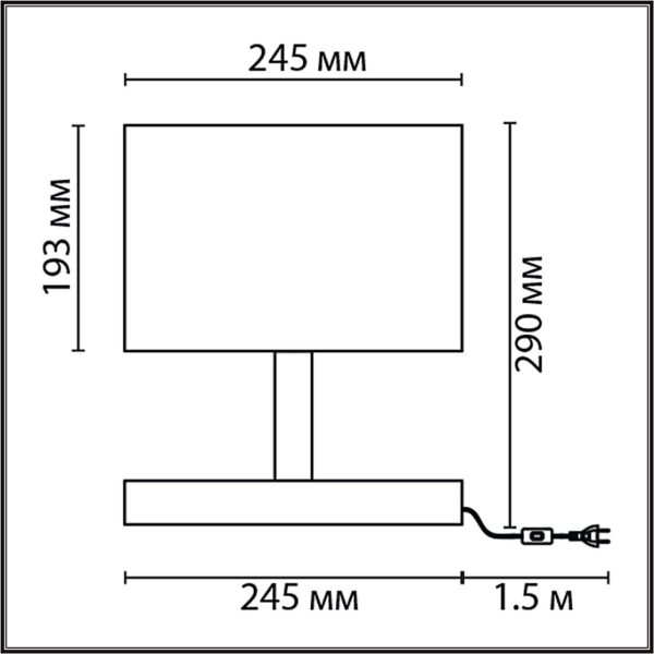 8201/1T COUNTY LN25 392 бежевый, дерево/текстиль Настольная лампа E27 1*60W 220V MADERANA — изображение 5
