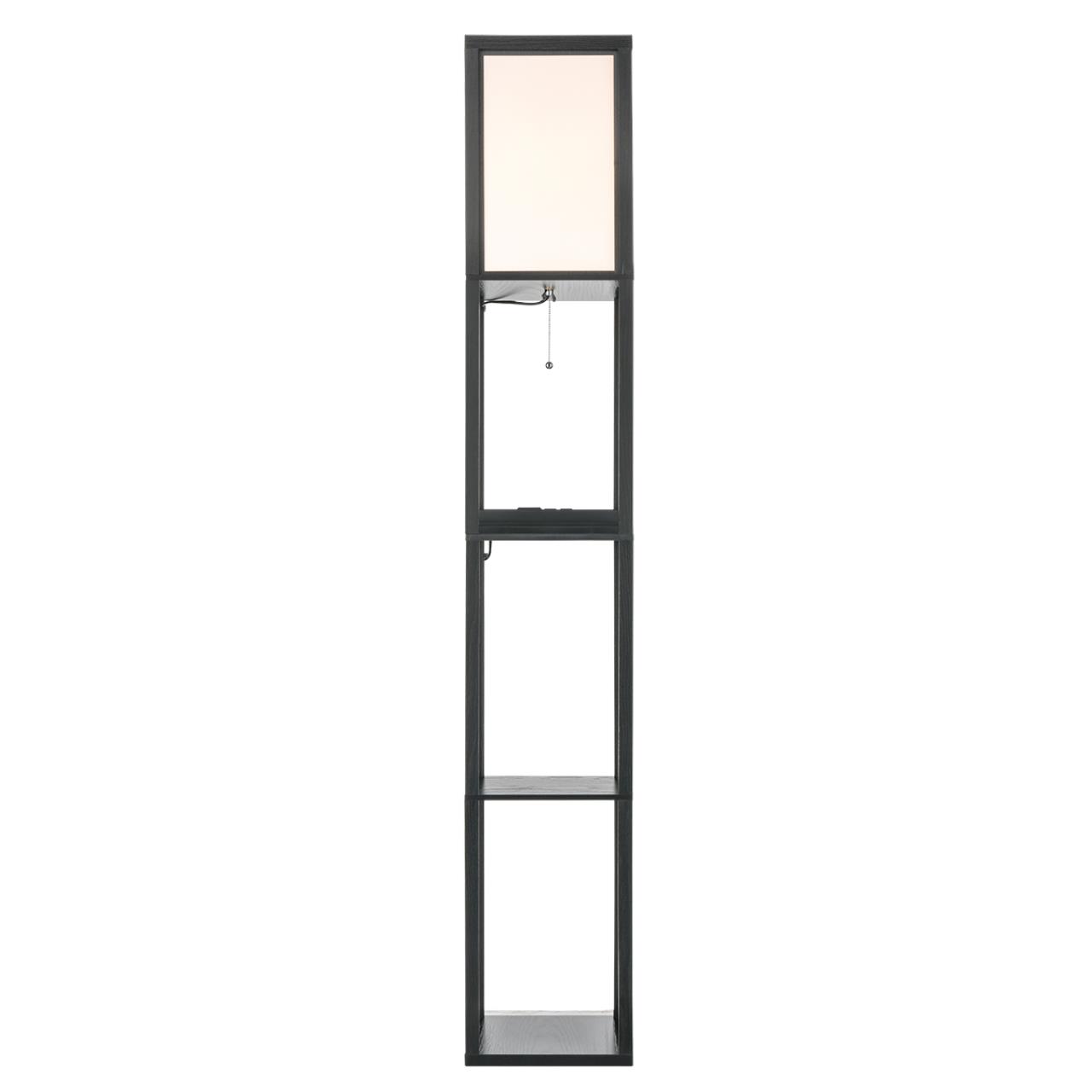 8093/1F COMFI LN25 361 черный/белый, дерево/текстиль Торшер Е27 1*60W 220V PRACTIC — изображение 3