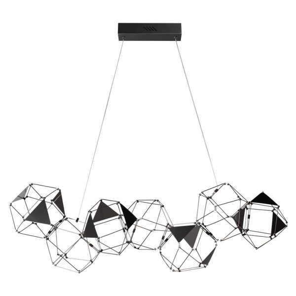 5087/32L L-VISION ODL25 505 черный хром/металл Люстра LED 32W 4000K 1900Лм TRELLIS