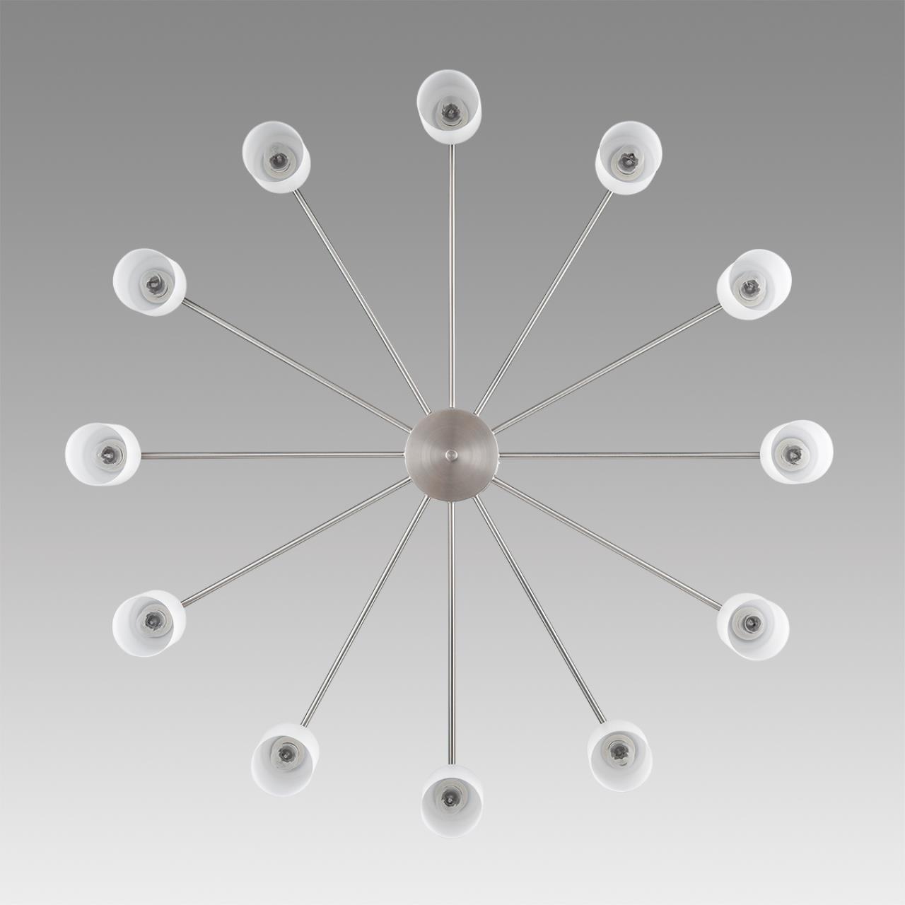 8099/12C COMFI LN25 76 никель/белый металл/стекло Люстра потолочная Е14 12*40W 220V MAVE — изображение 7