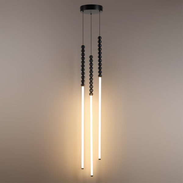 7149/33L HIGHTECH ODL26 Подвесной светильник  черный/акрилл/металл IP20 LED 32W 2200Лм 3500K 300° 220V MONELLA — изображение 6
