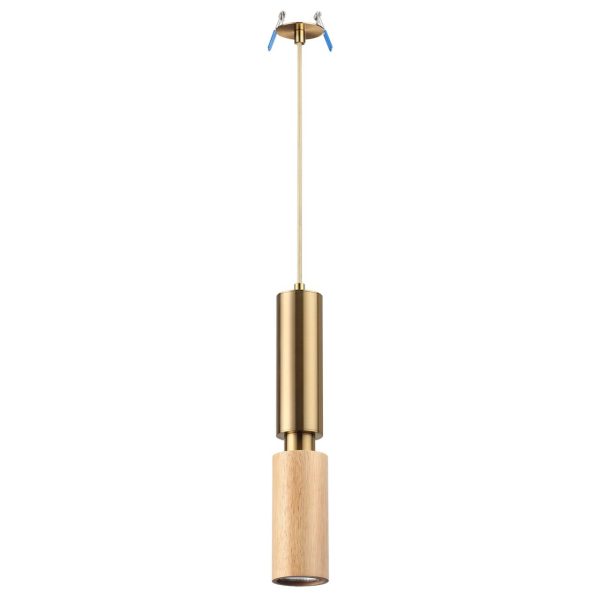 7061/1A MINIMA ODL25 237 Подвесной светильник светлое дерево/металл IP20 GU10 LED 7W 220V CAUCHO — изображение 3