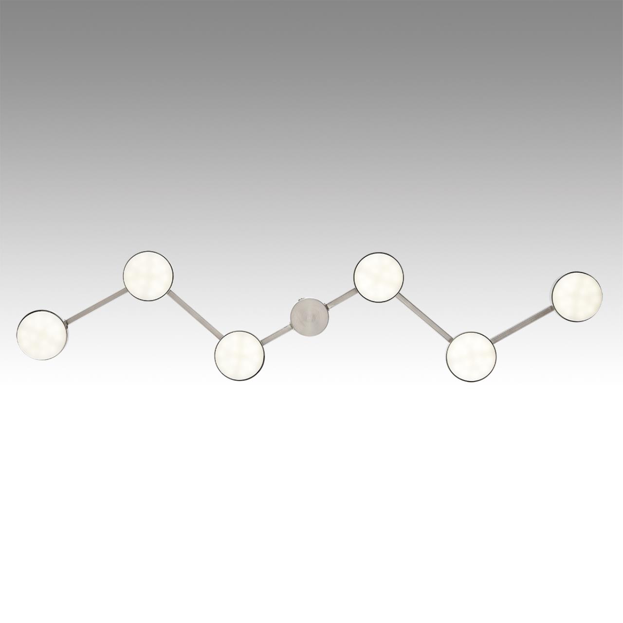 8116/6C COMFI LN25 208 никель, металл Люстра потолочная LED GX53 6*7W 220V SANATA — изображение 6