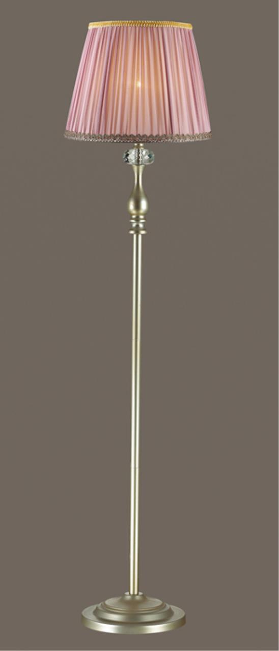 3393/1F CLASSIC ODL17 673 мат.золото/абажур ткань/хрусталь Торшер E14 40W 220V GAELLORI — изображение 3