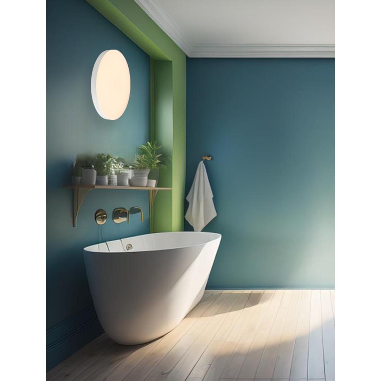 7759/24L MITRA LED SN 107 Светильник пластик/белый LED 24Вт 4000K D300 IP54 GAMMA — изображение 7