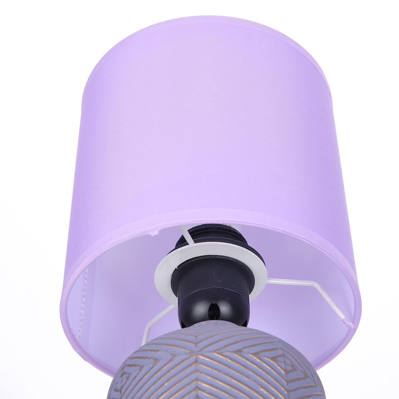 8220/1T MODERNI LN25 385 сиреневый, керамика/текстиль Настольная лампа Е27 1*60W 220V NIANA — изображение 5