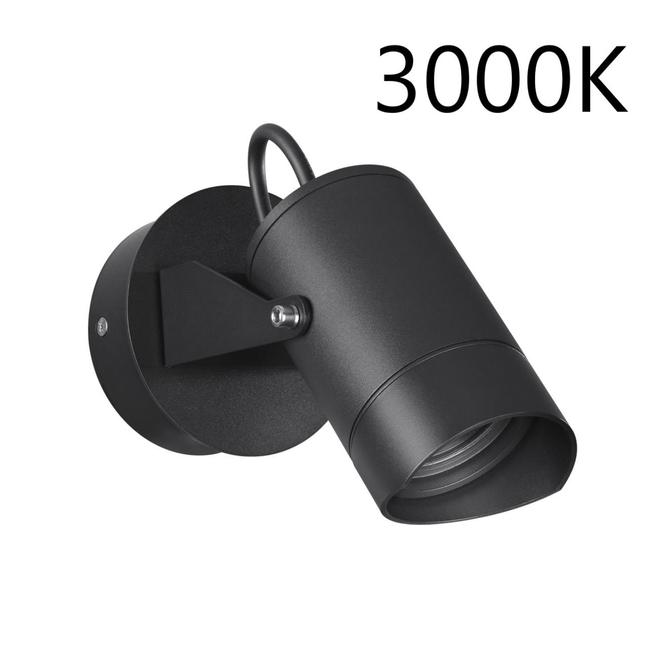 6647/10WL3 NATURE ODL25 725 черный/металл Настенный светильник IP54 LED 10W 3000K 38° AC85-265V STIMA