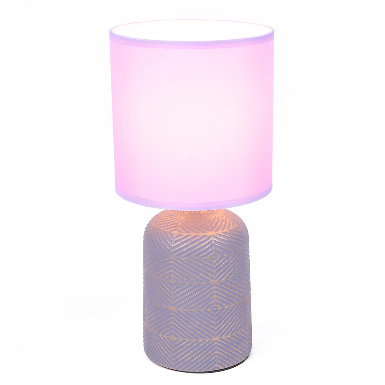 8220/1T MODERNI LN25 385 сиреневый, керамика/текстиль Настольная лампа Е27 1*60W 220V NIANA — изображение 3