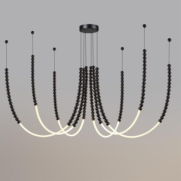 7149/70L HIGHTECH ODL26 Подвесной светильник  черный/акрилл/металл IP20 LED 70W 4300Лм 3500K 300° 220V MONELLA — изображение 6