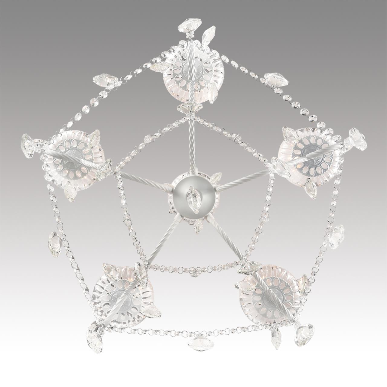 8189/5 CLASSI LN25 23 белый, металл/хрусталь Люстра E14 5*40W 220V SNOW — изображение 7