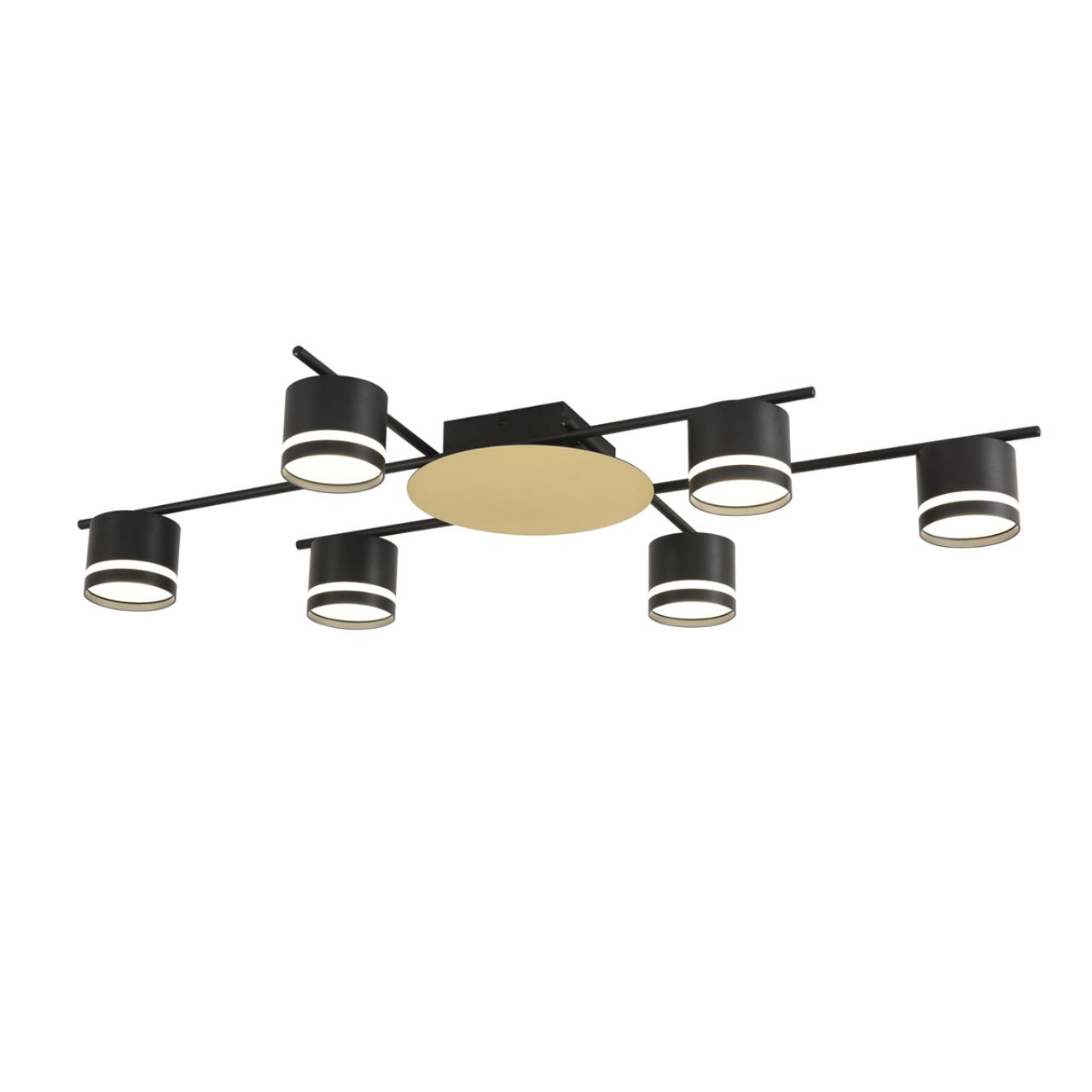 8304/6C COMFI золотой/черный, металл/акрил Светильник потолочный GX53 LED 6*7W 220V BENUA — изображение 3