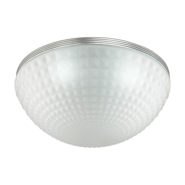 4937/4C MODERN ODL22 517 серебритстый/белый/стекло Потолочный светильник E14 4*40W MALAGA — изображение 3