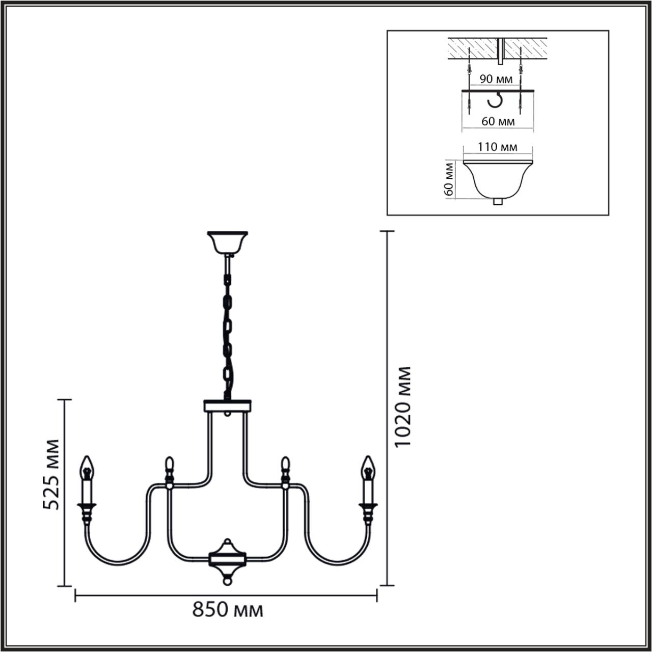 8317/12 CLASSI LN26 хром/металл Люстра E14 12*40W 220V SUANA — изображение 4