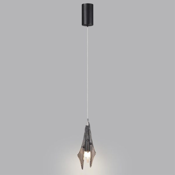 5442/6L L-VISION ODL_EX26 черный/дымчатый/металл/стекло/акрил Подвес LED 6W 3000K 633Лм AFALINA — изображение 5