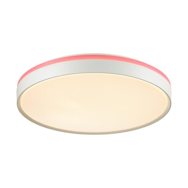 7708/DL COLOR SN 154 Светильник пластик/белый/розовый LED 48Вт 4000К D420 IP43 KEZO PINK — изображение 7