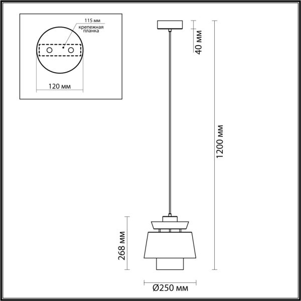 4992/1A PENDANT ODL23 521 зеленый/золотой/металл/экокожа Подвес E27 60W KRESSA — изображение 4