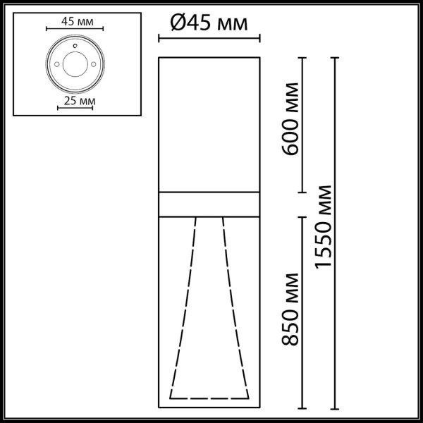 7144/4CL HIGHTECH ODL26 Потолочный светильник  античная бронза/акрилл/металл IP20 LED 4W 280Лм 3000K 180° 220V DEFANCE — изображение 4