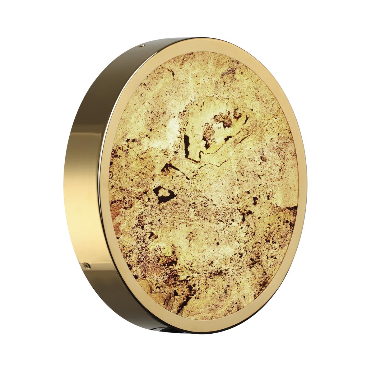 5079/24L L-VISION ODL24 535 зол./серо-беж./металл/натур.камень/акрил Настенный светильник с переключ.цветов.темпер. LED 24W 3000К/4000K/6000K BERGI — изображение 4