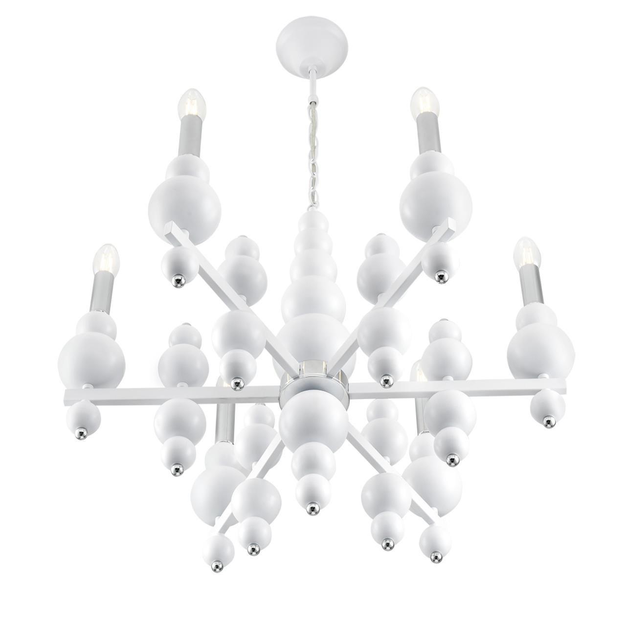 8260/6 MODERNI LN26 белый/хром, металл Люстра E14 6*40W 220V NANA — изображение 7