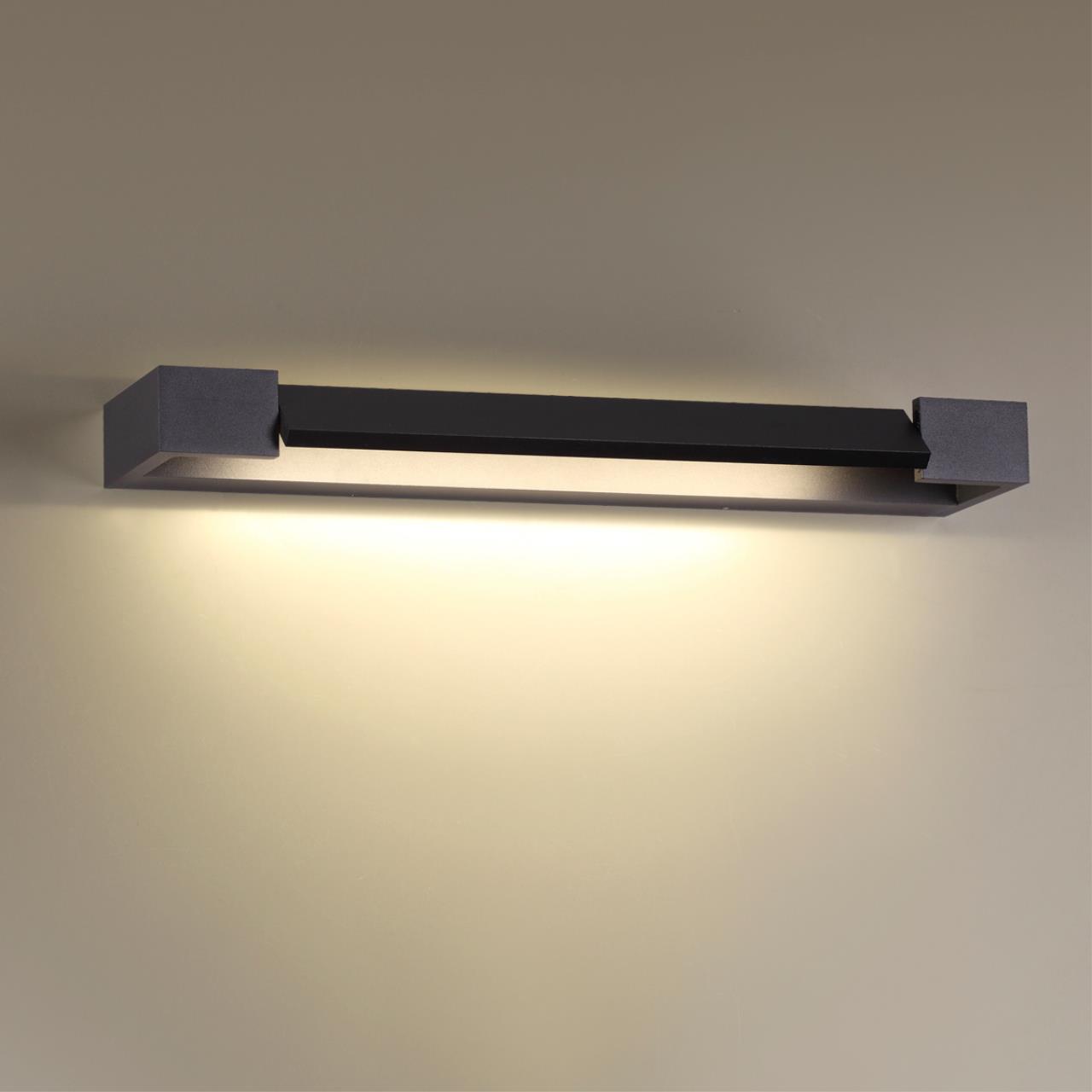 3888/12WB HIGHTECH ODL20 391 черн/металл Настен.поворотн.светильник LED 4000K 12W 220V IP44 ARNO — изображение 4